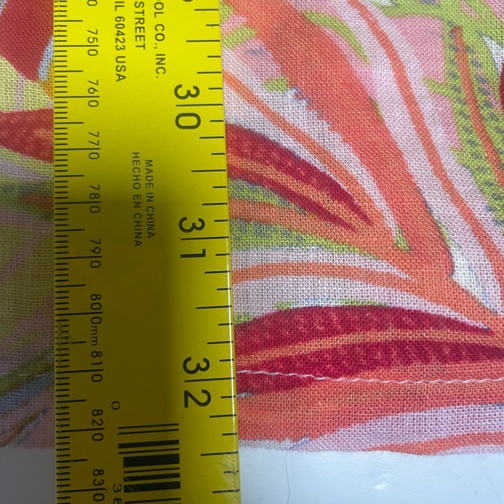 C & C California Linen Sleeveless Halter Print Tropical Dress Women's XL - Picture 11 of 13